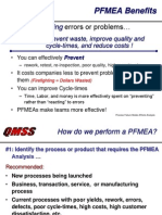 PFMEA Benefits: Preventing