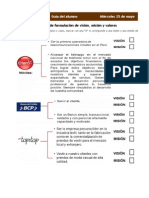 Ejercicios de Formulación de Visión, Misión y Valores