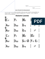 Name: - Date: - : Jazz Chords Pre-Assessment