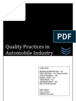 24482761 Quality Management and Practises in Automobile Sector