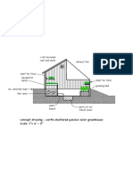 Passive Solar Greenhouse Concept Drawing