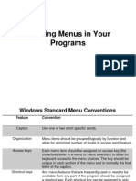 Creating Menus in Your Programs