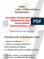 SoftwareLibreCibercontrolHacktivismo