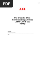 ONGC ARP Checklist-Commissioning - Startup