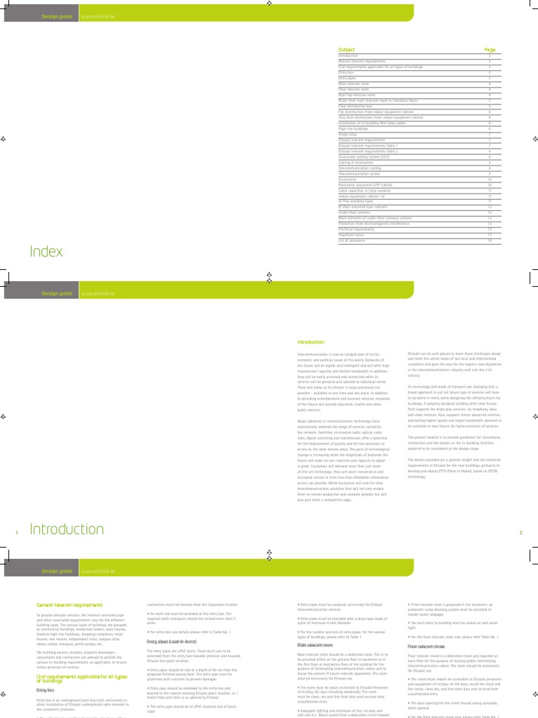 Etisalat Building Design Guide | PDF | Home & Garden | Computers
