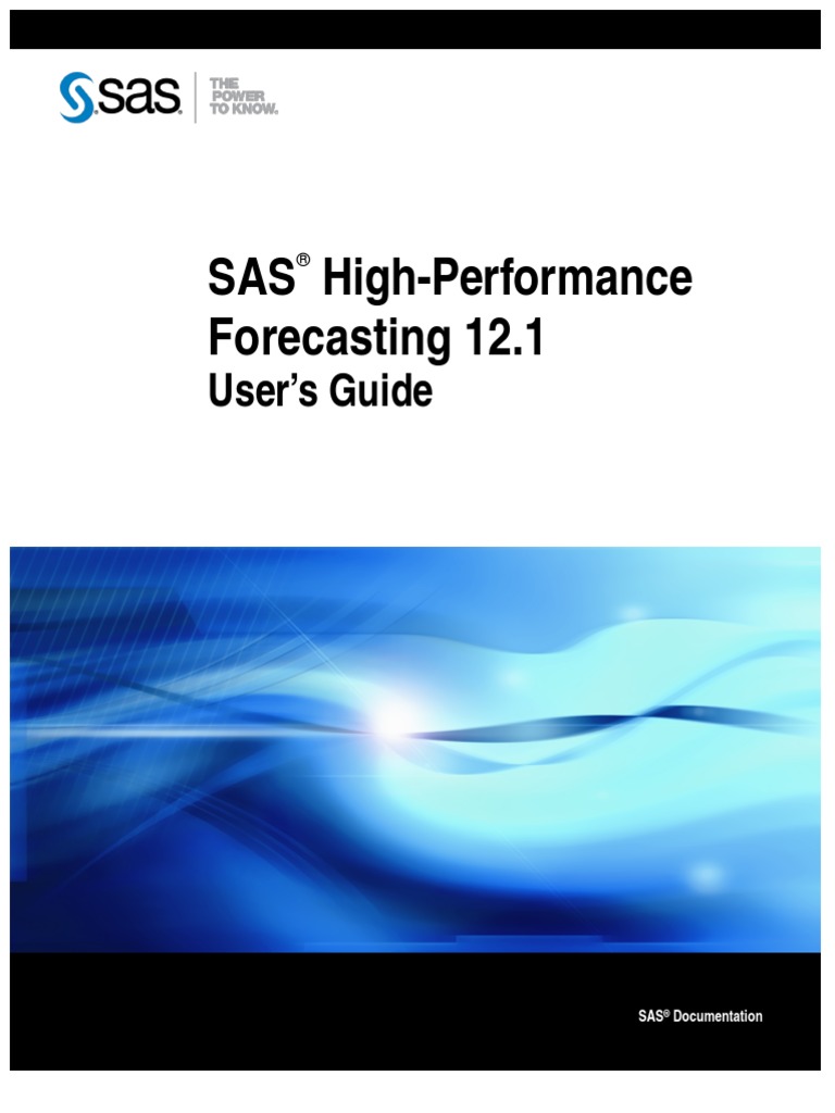 SAS High Performance Forecasting | PDF | Sas (Software) | Time Series
