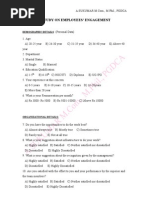Employee Satisfaction Survey Template | PDF | Job Satisfaction | Employment