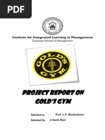 Download Project report on Golds gym by Avinash Shaw SN137759369 doc pdf