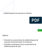 Calidad Del Grano de Soya para La Industria