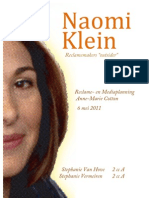 Naomi Klein - Biografie en Bijdrage Aan Het Reclamevak