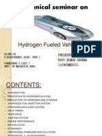Hydrogen Fueled Vehicle