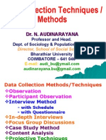 Data Collectin Techniques and Methods