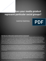 Q2. How Does Your Media Product: Represent Particular Social Groups?