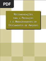Acondicionamento e Armazenamento de Documentos de Arquivo