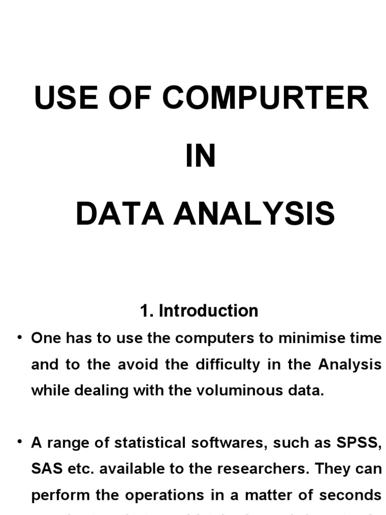 Use of Computer and Data.. | PDF | Data Analysis | Spss