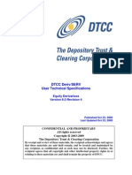 DerivSERV Technical Specification - Equity Derivatives v6.0 Revision 4