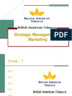 Strategic Marketing Plan for British American Tobacco