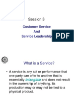 Session - Customer Service & Service Leadership