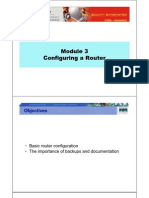 CCNA2 M3 Configuring a Router