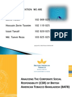 Analyzing The Corporate Social Responsibility (CSR) of British American Tobacco Bangladesh (Batb) PDF