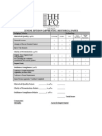 Hhfo Junior Division Apprentice Paper Evaluation Form