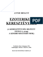 Annie Besant - Ezoterikus Kereszténység