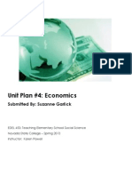 Unit Plan #4: Economics: Submitted By: Suzanne Garlick