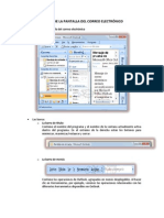 Partes de La Pantalla Del Correo Electrónico