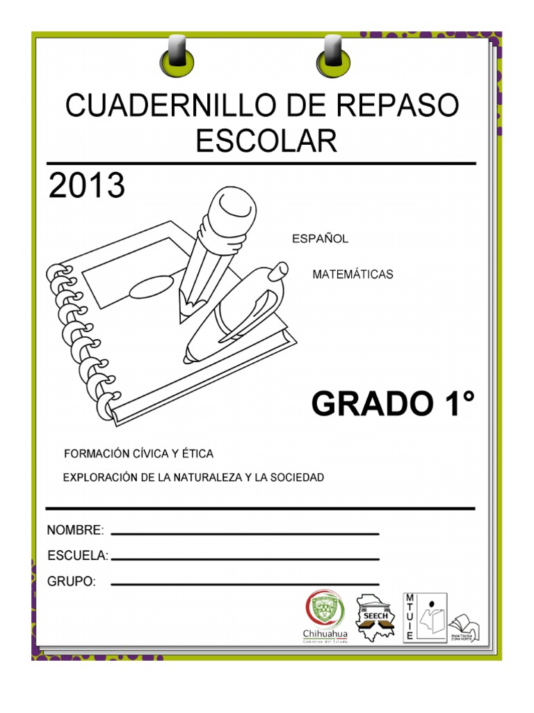 Cuadernillo de Repaso Escolar 2° Primaria | PDF