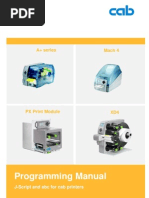 Programming Manual CAB Printer