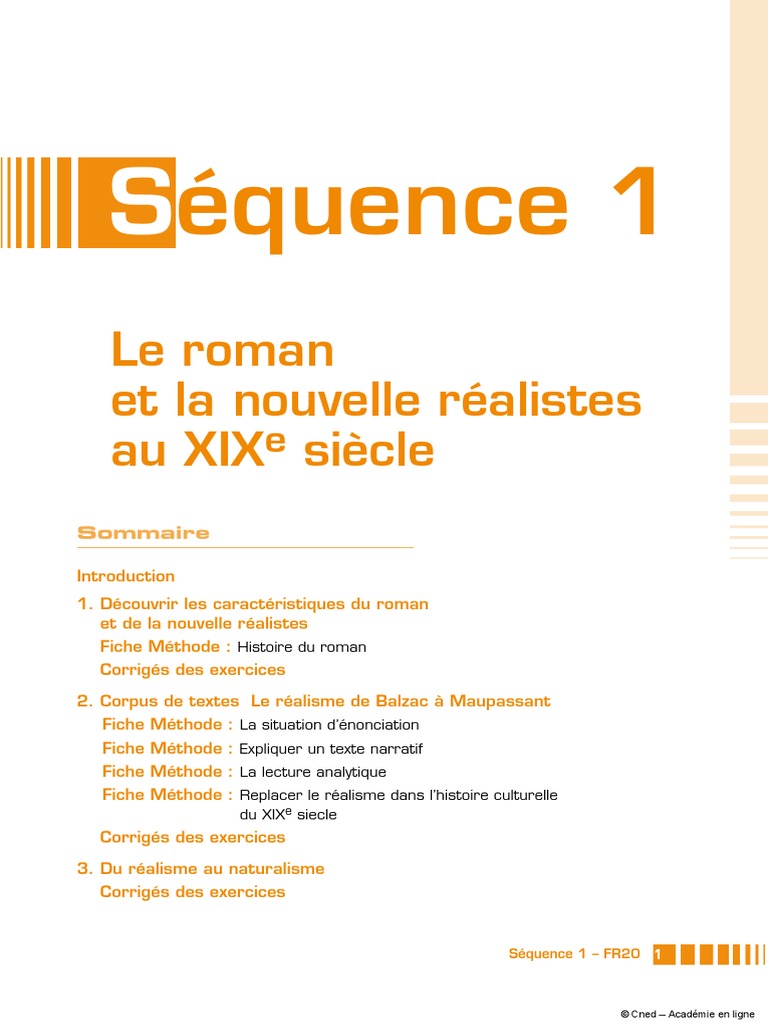 Realisme Et Naturalisme Sequence Realisme Litterature Honore De Balzac