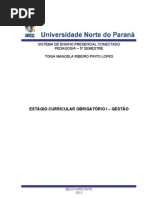 Trabalho estágio curricular obrigatório l
