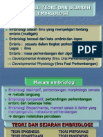 Definisi, Teori Dan Sejarah Embriologi - Dono - 2010