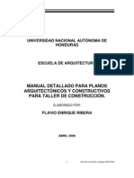 MANUAL DETALLADO PARA PLANOSARQUITECTÓNICOS Y CONSTRUCTIVOSPARA TALLER DE CONSTRUCCIÓN