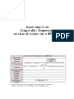 Cuestionario de Diagnòstico Empresarial en Base Al Modelo de La EFQMMG