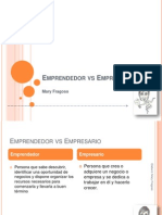 Empresario Vs Emprendedor