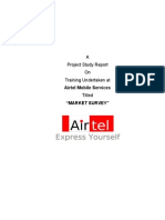 Market Survey of Airtel