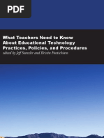 Download What Teachers Need to Know About Educational Technology Practices Policies and Procedures by ED 504  Teaching with Technology 2012-2013 SN137868557 doc pdf