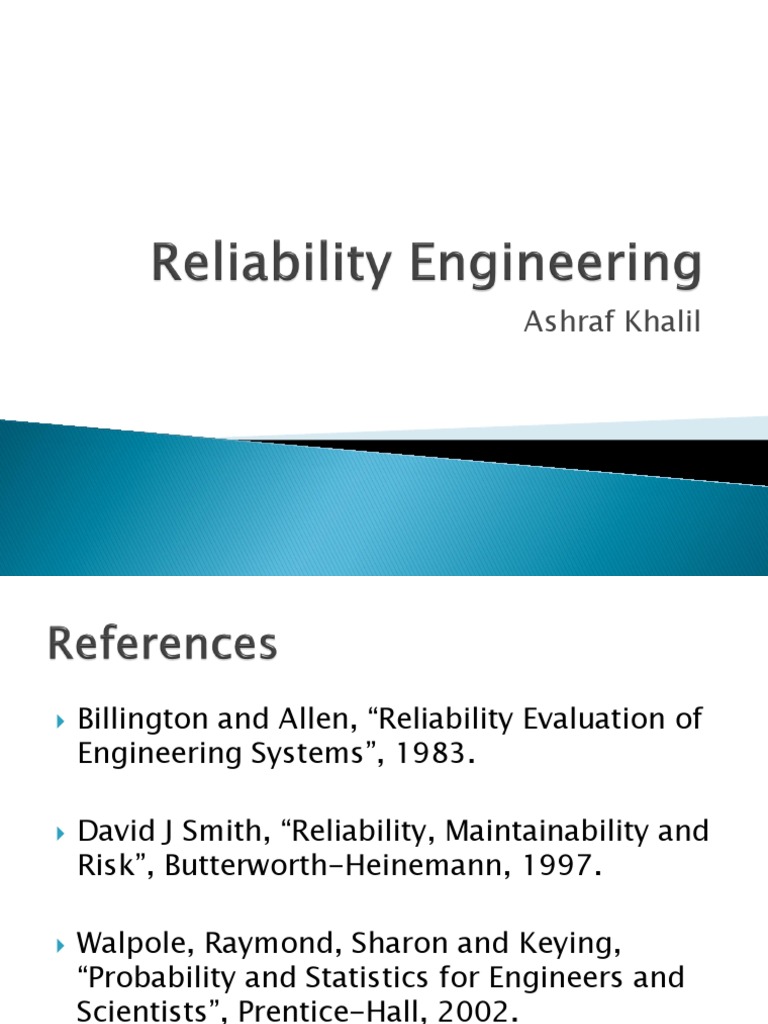 Reliability Engineering | PDF | Reliability Engineering | Analysis