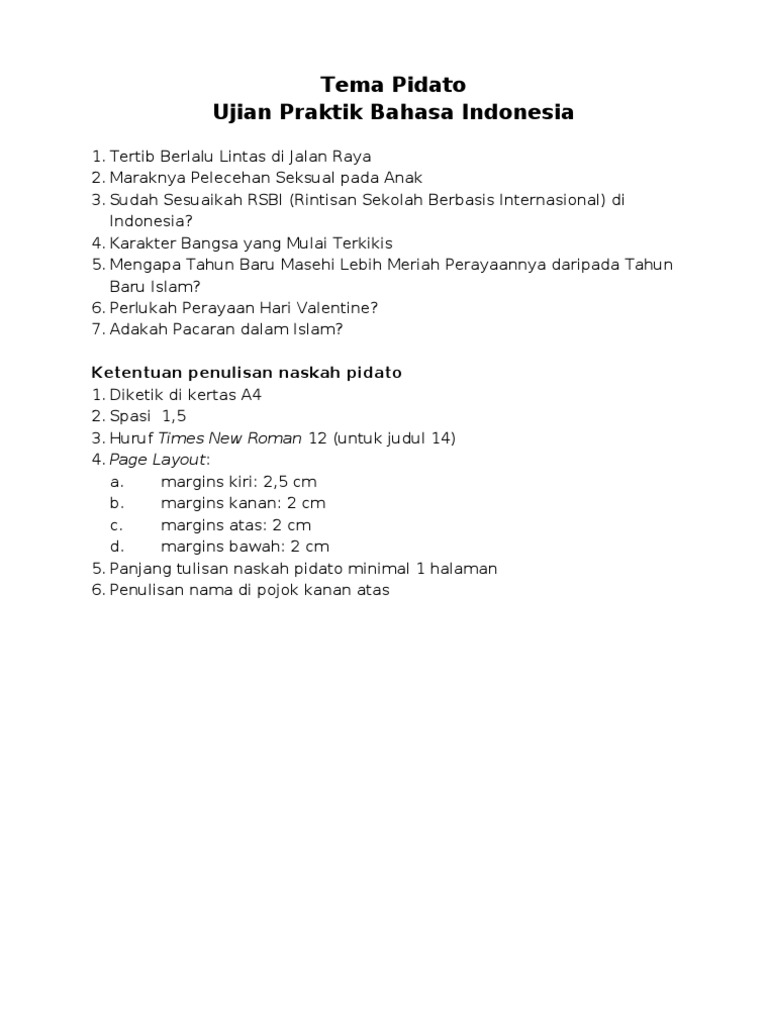 Teks Pidato Tentang Lalu Lintas Kumpulan Referensi Teks Pidato