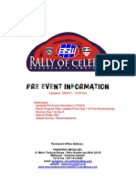 Pre Event Information Rally of Celebes 2013 (Updated 250413 - 12.00 HRS)