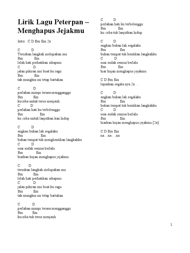 Lirik Lagu Peterpan Pdf