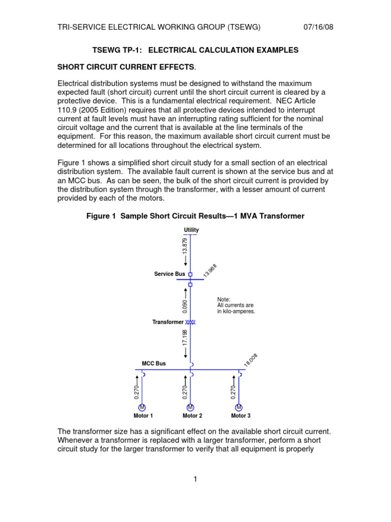 Electrical Calculation | PDF