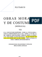 Tomo Vii - Obras Morales y de Costumbres - Plutarco - Si Las Pasiones Del Alma Son Peores Que Las Del Cuerpo