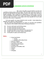 railway reservation system documentation