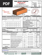 Ficha Técnica Novablock Multiperforado | PDF | Albañilería | Materiales