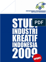 Pemutakhiran Pemetaan Industri Kreatif Indonesia Tahun 2009