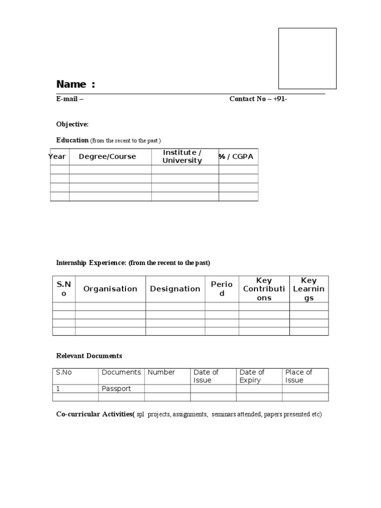 Model Resume | PDF