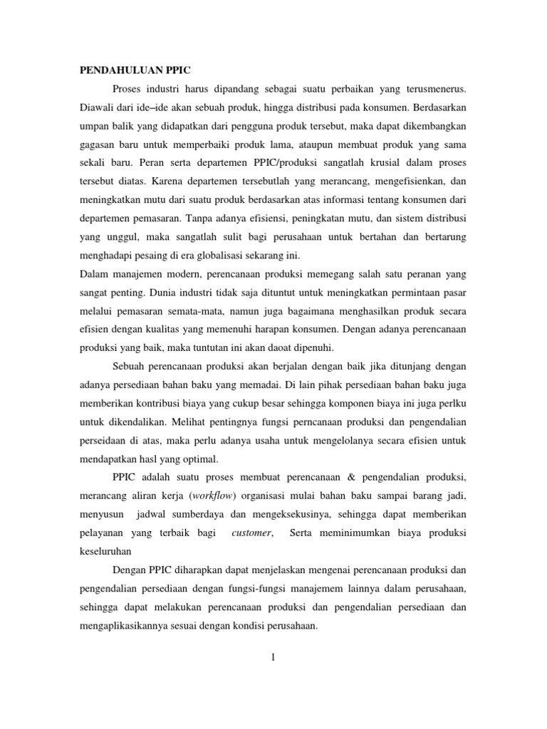 Buku perencanaan dan pengendalian produksi pdf free word