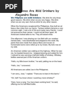 Download We Filipinos Are Mild Drinkers by Alejandro Roces by Jemimah Maddox SN137893075 doc pdf